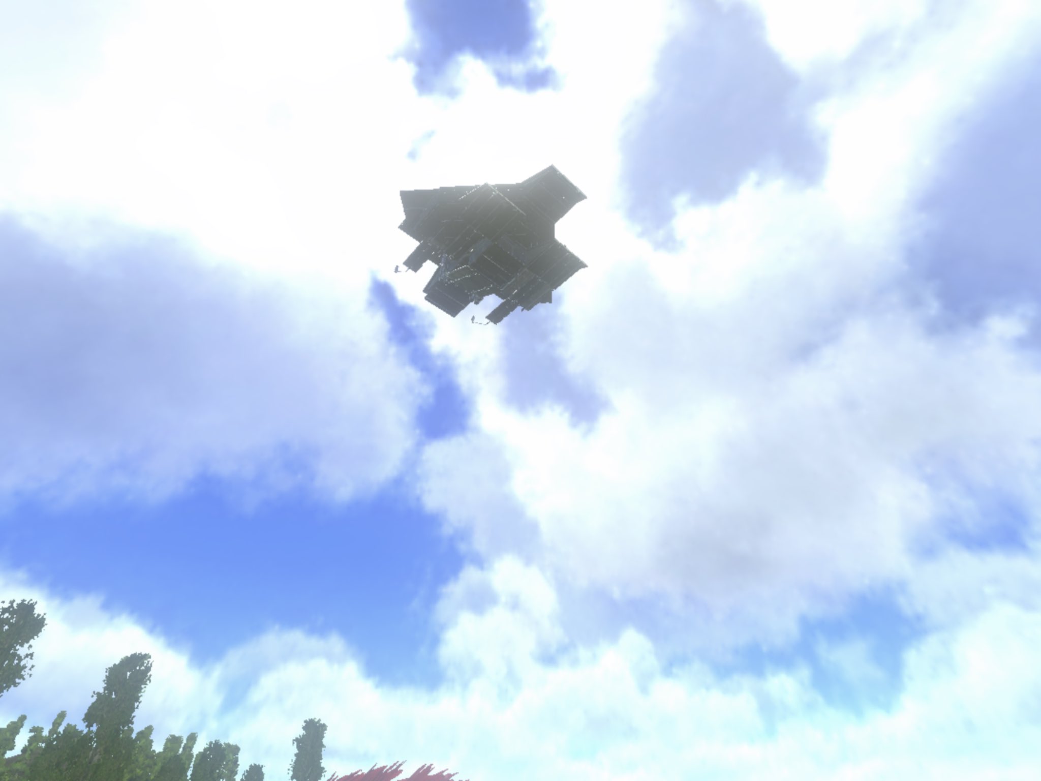 けめ Ark Mobile 無駄建築シリーズno 014 空中戦 出動 戦闘機アークマスター 笑 Pvp でお馴染みの空中タレットのテクニックで建築しました 柱1本分しかサポートを受けられないので 広さを出せない中で可能な限り戦闘機っぽく 空中建築で土台を