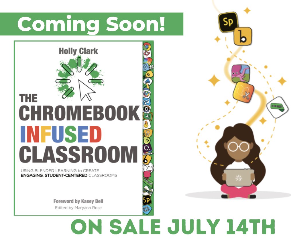 HollyClarkEdu's tweet photo. The Chromebook Infused Classroom has just been uploaded to Amazon and will be available to ALL July 14th...
Sign-up here to get on VIP info list:
💚Get VIP Access
👉🏼Get Bonuses
🥳 Pre-release book copy drawing
https://t.co/nhz2w2ytkc
#infusedclassroom #chromebooks #GoogleEdu https://t.co/8WSAiQNnPm