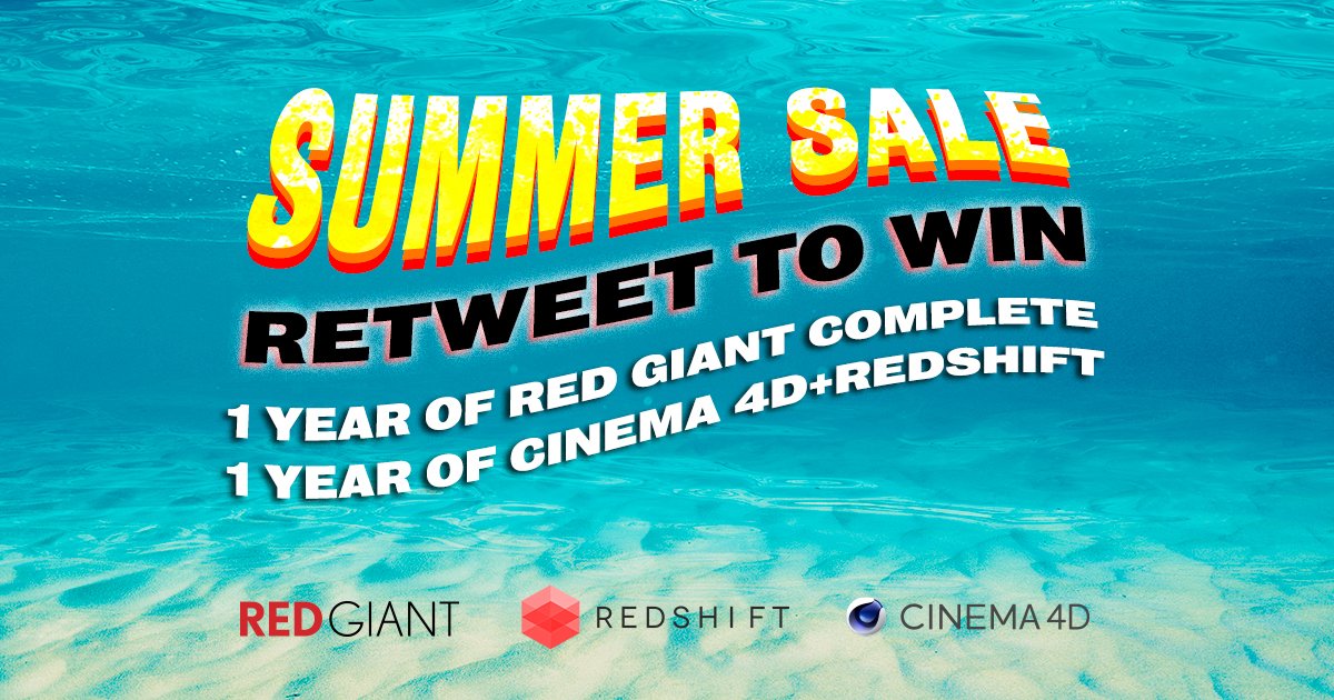 MaxonVFX's tweet image. 3 HOURS TO GO | Follow @maxon3d, @RedGiantNews, @redshift3d &amp;amp; RT tweets with #MaxRedSummerSale (add the hashtag for quote RT) to be in for your final chance to win EVERYTHING we make!

Competition ends TODAY at 6PM PDT.

Full details: maxon.net/summer2020