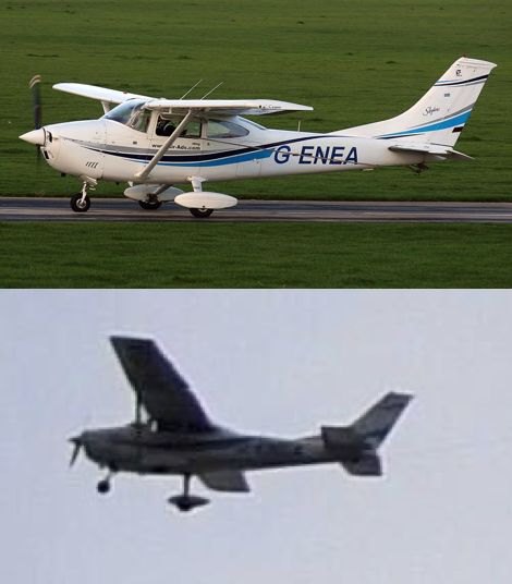 So the "White Lives Matter" banner that was flown over the Burnley vs Manchester City game earlier this evening appears to have been towed by G-ENEA, a Cessna which is registered to Air Ads Ltd. http://air-ads.com 