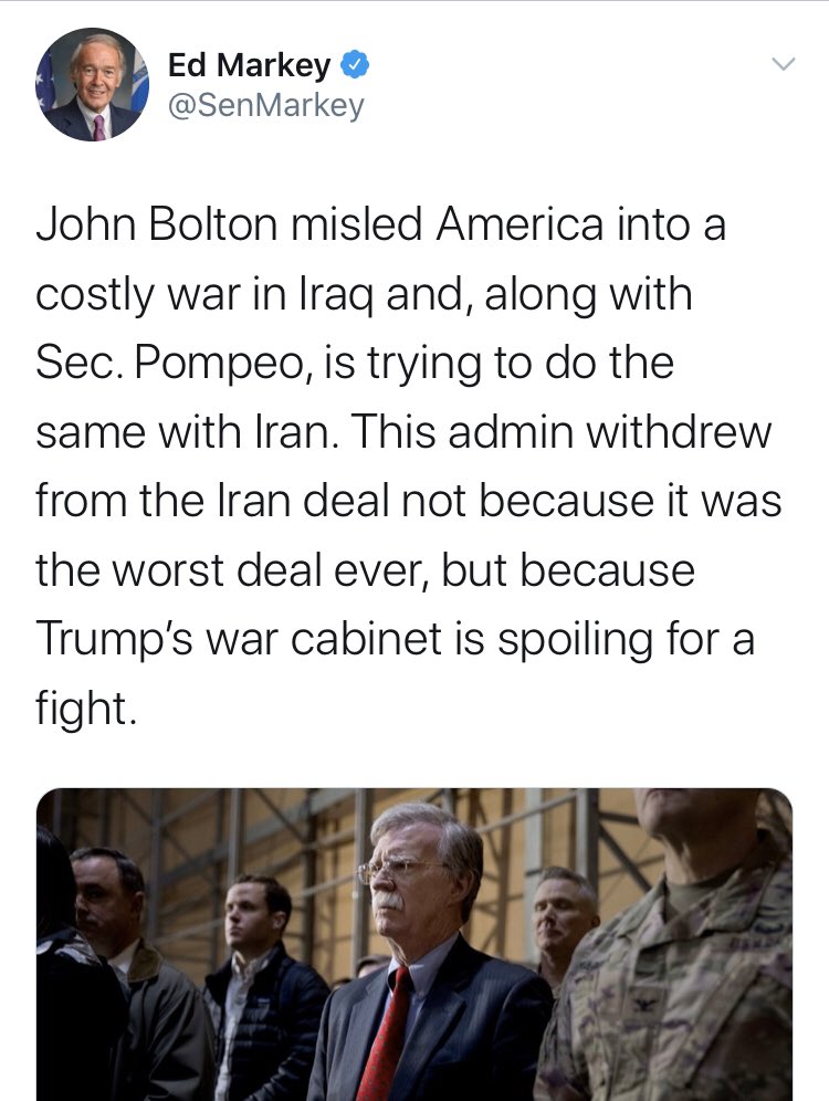 And this is the second round of the about face. During impeachment (remember that?) these same concerns came up.  @SenMarkey no longer thinks that Bolton “misled Americans” - certainly at least not in his book.