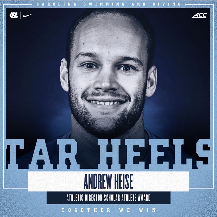 uncswimdive's tweet photo. Congratulations to our 2019-2020 Athletic Director Scholar Athlete Award winners! 🏊🏼‍♀️🏊📚👣

#GoHeels #TogetherWeWin https://t.co/BPWPrEzB0y
