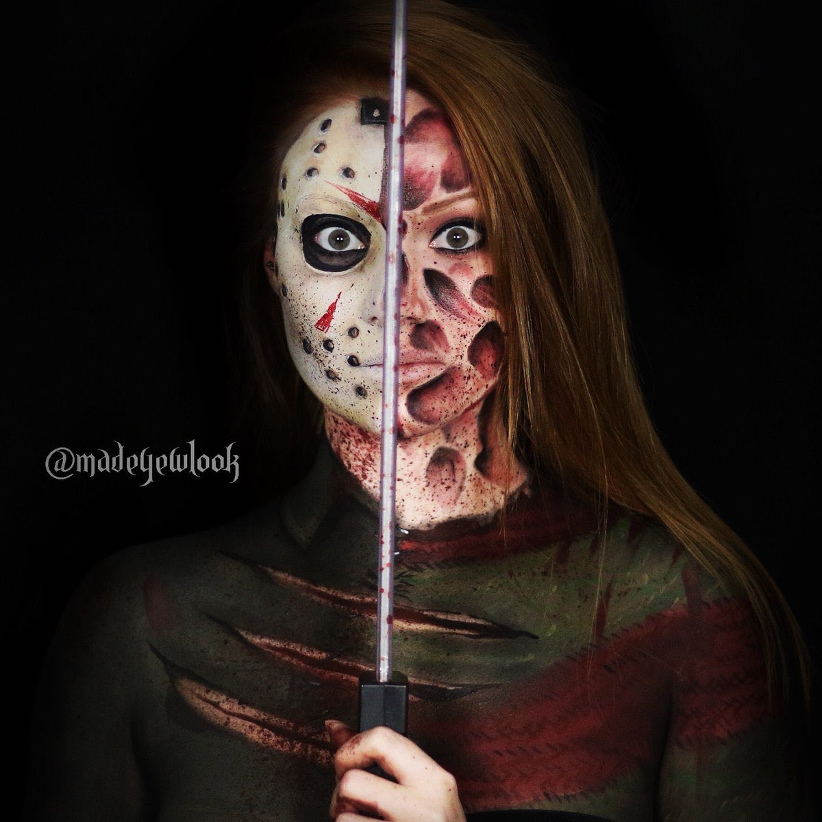 madeyewlook's tweet photo. Yo there’s a #MakeupFirstNegativityLast tweet trending? Let’s go baby, that’s my entire life right there. Some of my favorite work. Welcome to the Madeyewlook family! You will enjoy, we are very kind, accepting, and loving! And a little spooky, but that’s what makes us fun. RT 🤙🏻 https://t.co/ihlPln6CiI