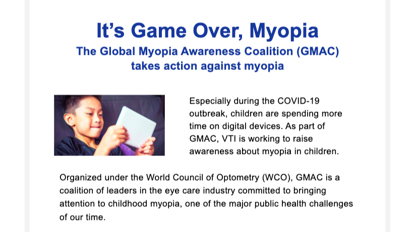 VTI_investors's tweet photo. With 50% of the global population estimated to be myopic by 2050, urgent action is needed to reduce the risk of vision impairment and blindness and the socioeconomic burden associated with poor vision | Learn more: https://t.co/0SFmE69WJ8 $VTI https://t.co/cgm7FJfusL