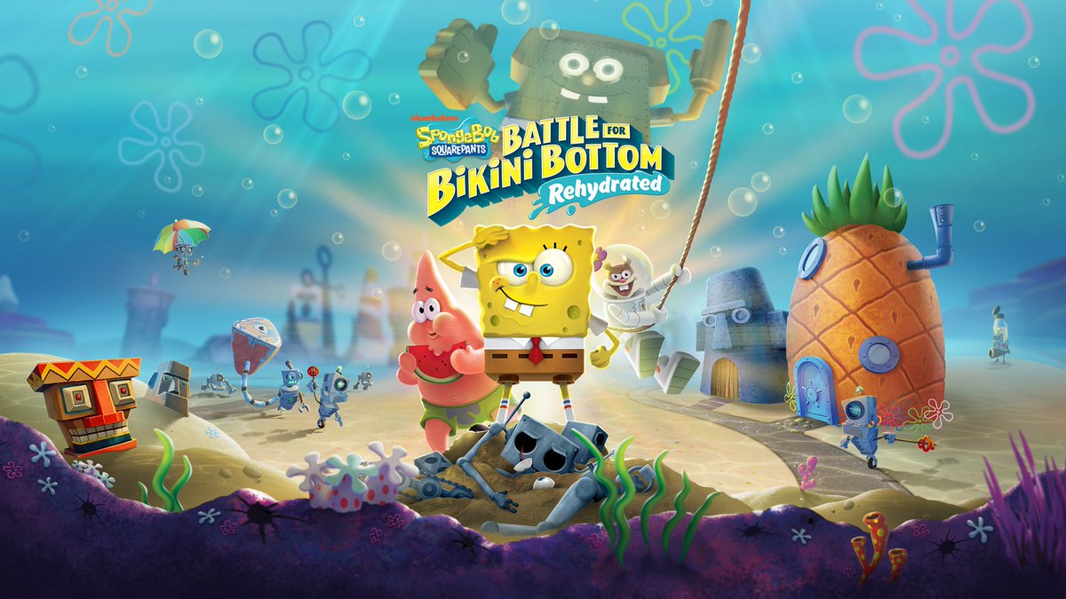 HeroOfGaming's tweet photo. **  NOW LIVE ** 

[Switch] - SpongeBob SquarePants: Battle for Bikini Bottom – Rehydrated 

Thank you for the review code @THQNordic ! 

#SpongeBobRehydrated #THQNordic #ad https://t.co/txS8kUIIB0