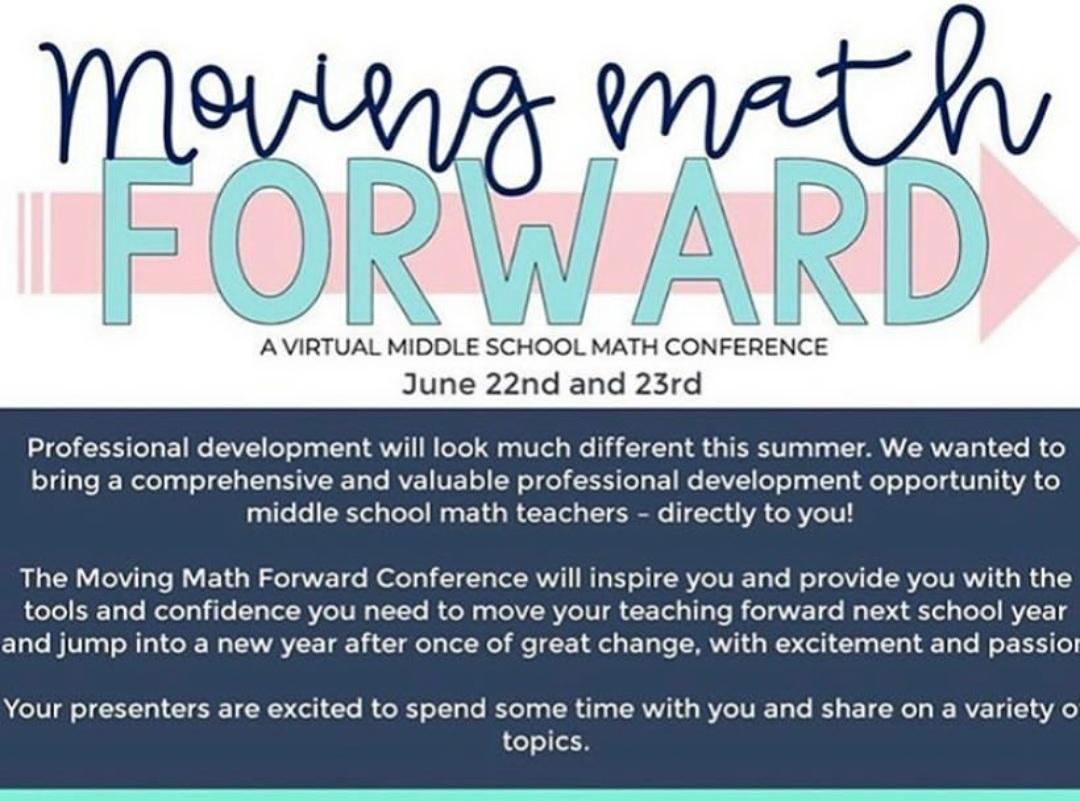 FordShaquala's tweet photo. Enjoyed Day 1 of moving math forward virtual conference. @drvcjones was amazing! #mathinfluencers #Mathematics #MathEsteem #tiktokchallenge.   
Looking forward to Day 2. https://t.co/oX6Jsq2gTS