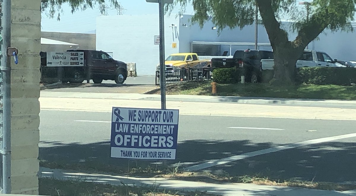SCVSHERIFF's tweet photo. We were pulling out of the station and saw this sign. https://t.co/BQSFvfG7Iu