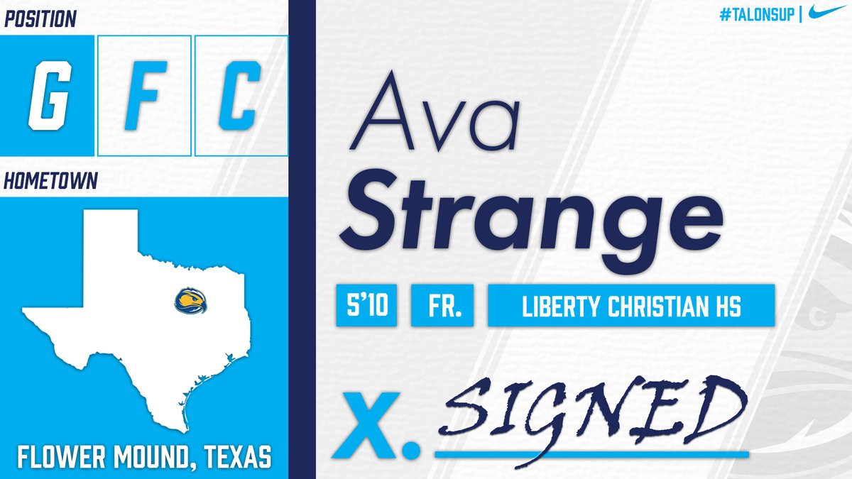 FLCSkyhawks's tweet photo. WBB: @FLC_WomensBB is excited to announce the signing of Ava Strange, a 5-10 combo guard out of Flower Mound, Texas!!! Strange was selected First Team All-District 1-6A and Second Team All-State for Argyle Liberty Christian in 2019-2020 #TalonsUp #LetsSoar https://t.co/5Ys8zq081Z