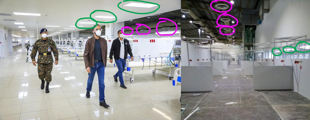 lepanccio's tweet image. adivinen porque @nayibbukele no dejo entrar a la prensa en la inauguración del nuevo hospital??  (aquí una pista)