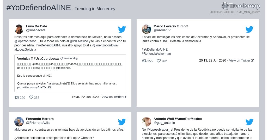 #yodefiendoaline es ahora una tendencia en #Monterrey

trendsmap.com/r/MX_MON_qnsmro