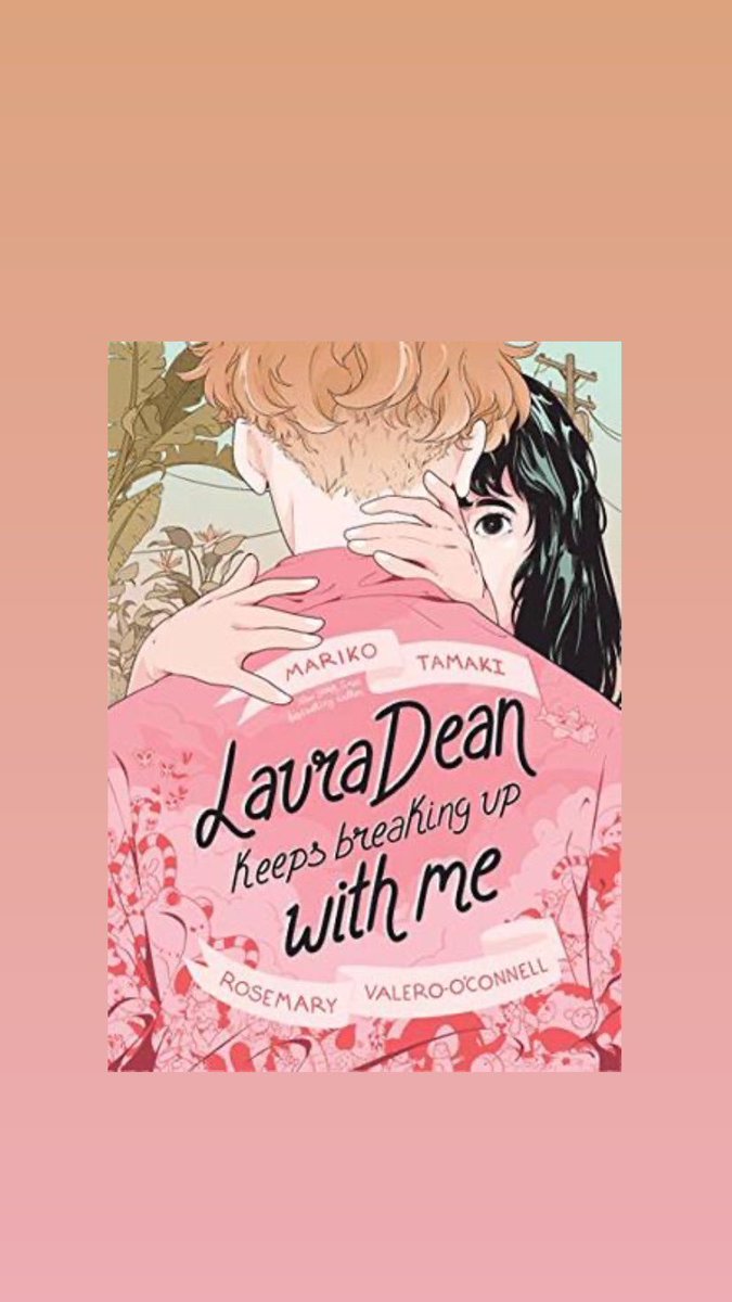 laura dean keeps breaking up with me by mariko tamaki (author)and rosemary valero o'connell (illustrations)! this is a graphic novel with a sapphic romance. it deals with friendship, toxic relationships, and being a teenager !
