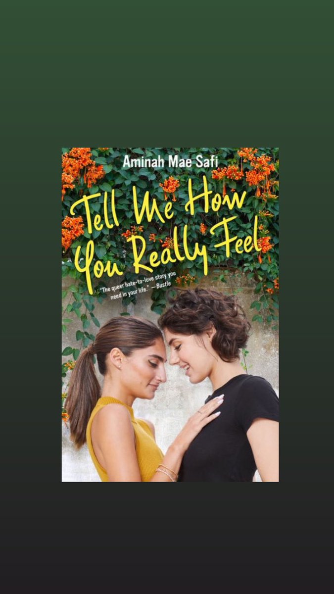 tell me how you really feel by aminah mae safi!! it's a sapphic rivals to lovers romance,,, the writing style is kind of light-hearted romantic comedy and is told in alternative povs !