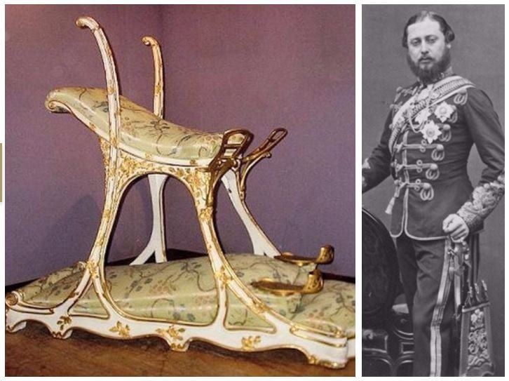 Invented his own royal sex chair...