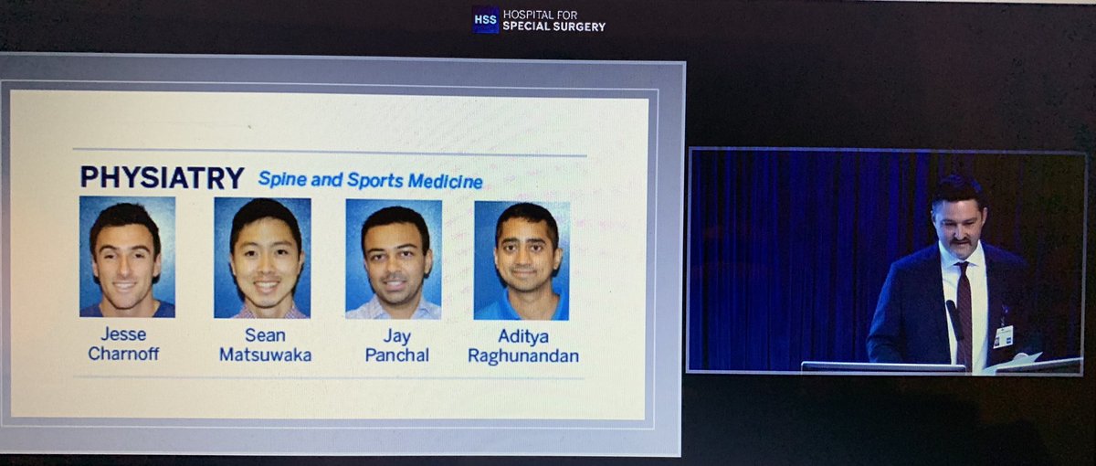 RaghunandanMD's tweet photo. Humbled and excited to be part of the Spine and Sports Medicine fellowship graduating class at the Hospital for Special Surgery 2020! @SeanMatsuwakaMD @JCharnoffMD @JayPanchalMD @JonKirschnerMD @HSpecialSurgery #Physiatry #sportsmedicine #MedTwitter https://t.co/K8GJx8mUuF