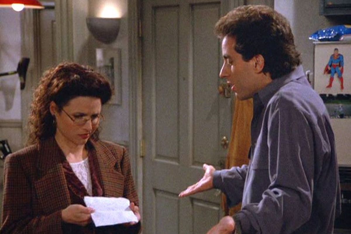 ELAINE: honestly Jerry... Nostradamus.Notre dame. It's two different things completely.JERRY: it's interesting though they'd be so similar. Hunchback of Notre Dame. You also got your quarterback and half back of Notre dame.
