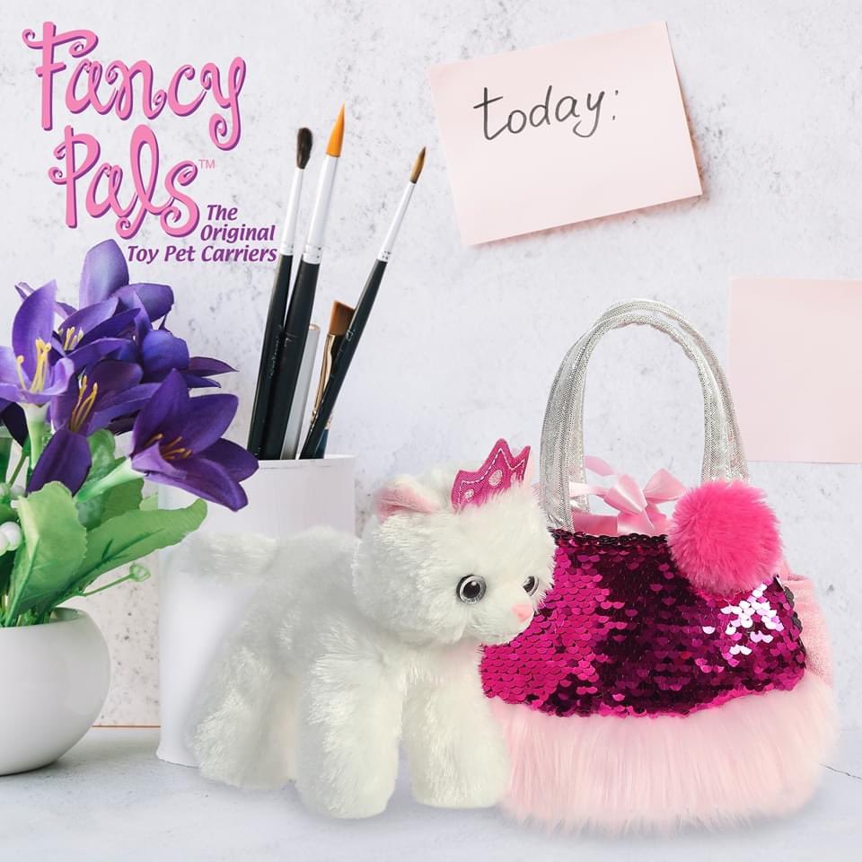 NearlyInc's tweet photo. Princess Kitty Sequin Fancy Pals accompanied us at work today, who is your cuddly companion?

#takeyourcattoworkday #plush #bestplushinCanada #aurora #nearlyfamous https://t.co/ToNfeTc8bP