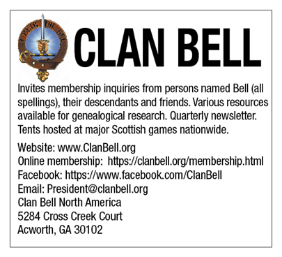 Scottish_Banner's tweet photo. As featured in the #ScottishBanner:
@ClanBellNA
https://t.co/wn7mPWFq1x
Invites membership inquiries from persons named #Bell (all spellings), their descendants and friends. Various resources available for #genealogical research. 
#ClanBell #ScottishDiaspora #ScotSpirit https://t.co/lIXwiBUGGG