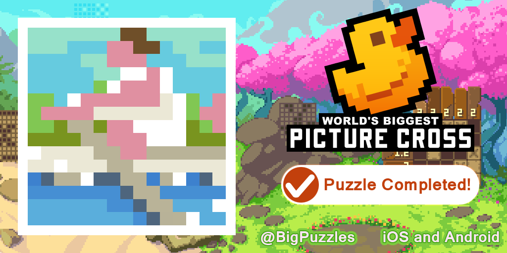 I've just completed 'Rowing' in World's Biggest Picture Cross.
It's free pc.worldsbiggestpuzzles.com #WBPC
