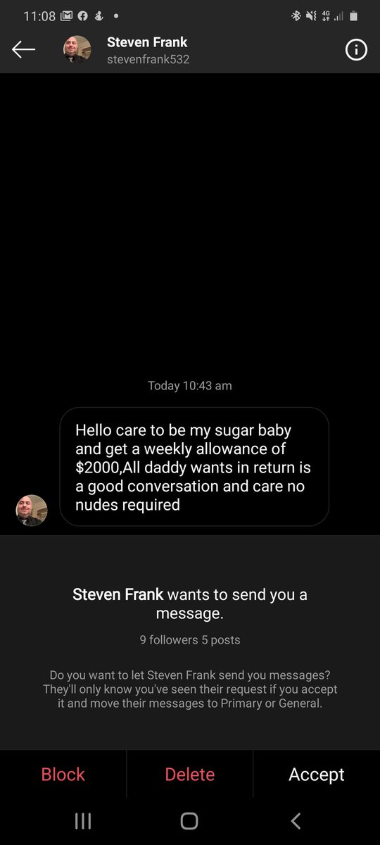 TongAbbie's tweet photo. This just got sent to the salons instagrams messages...um Steven Frank you revolt us on every level so daddy needs to go to bunnings a get a fucking grip and stop sending nasty shit like this to people 🤮 https://t.co/tNFxzvlF2b