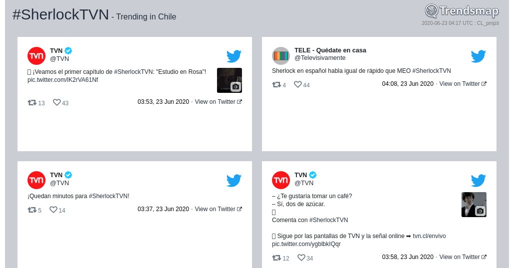 Trendsmap Chile tweet media