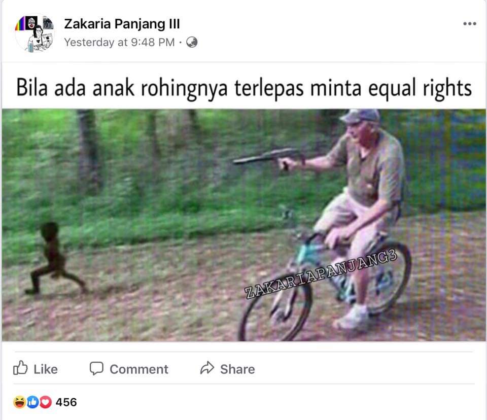 Kemuncaknya, kau akan nampak post-post sebegini di FB. Kenapa sampai level macam ni? Jawapan aku senang, sebab Bubble Konservatif ni terlalu banyak bermain dengan sentiment dan emosi.