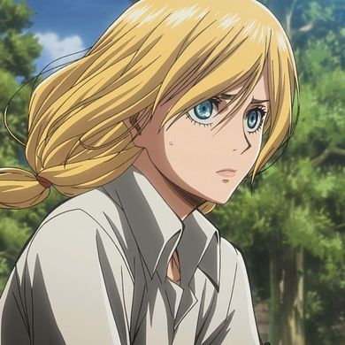 #59 Shingeki no Kyojin.-Best Girl: Krista Lenz. I don't really like her but she's the only one I find interesting in this series.Before someone yells at me, I swear I did my best to put SnK higher but I couldn't. I sincerely think all the anime higher on the list are better.