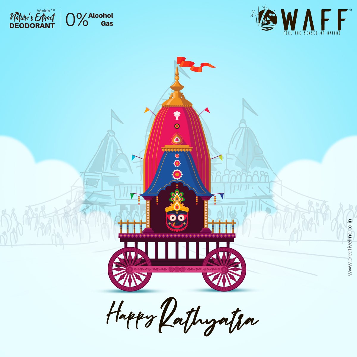 WaffProducts's tweet photo. Lord Jagannath is here To Destroy The Evil From The Face of Earth. Let’s Celebrate The Glory of #LordJagannath.

#RathYatra #RathYatra2020 #RathaJatra #RathaJatra2020 https://t.co/tJRuoxAkjF