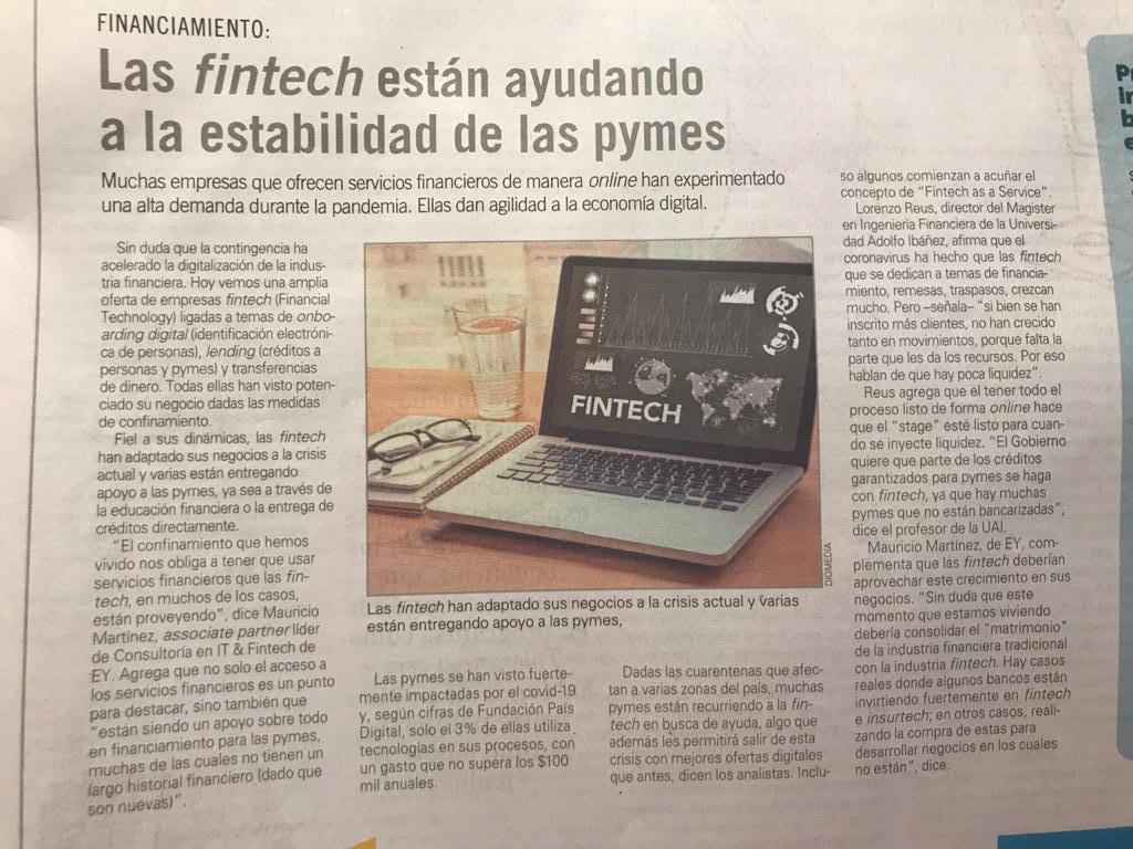 lorenz_r19's tweet photo. Es el tiempo de las #fintech  en tiempos de pandemia. Lee aquí reportaje  sobre su rol  en el financiamiento de las #pymes https://t.co/hqn7rBp0dO