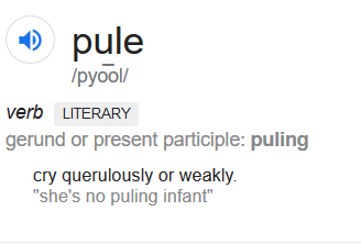 More name junk & stuff. GRRM once japed w/me that Jeyne Poole is pronounced "Gene Poole", & why the E at the end? Answer in  #TufVoyaging w/the genetic engineering seed ship... It flies!He uses 'puling' 93 times in a story about genes, and 'pule' means weepy. Jeyne weeps alot.