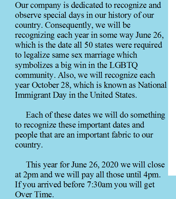 serra_mfg's tweet photo. Lastly, we will recognize each year October 28, which is known as National Immigrant Day in the United States.

We will do something to reflect and recognize these important dates and people that are an important fabric to our country. #Immigrants #Hardwork https://t.co/kcWGBFAOOU