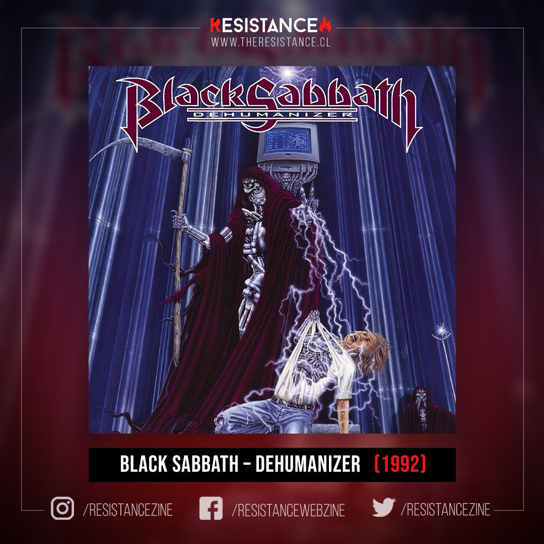 ResistanceZine's tweet photo. Un día como hoy, pero 1992, Black Sabbath lanzó su dieciseisavo disco de estudio llamado "Dehumanizer".

¿Cuál es tu canción favorita del disco?

#BlackSabbath #Metal #HeavyMetal #RonnieJamesDio #Dio #VinnyAppice #TimeMachine #ComputerGod #AfterAll #Anniversary #Aniversario https://t.co/DCoPHUdS84