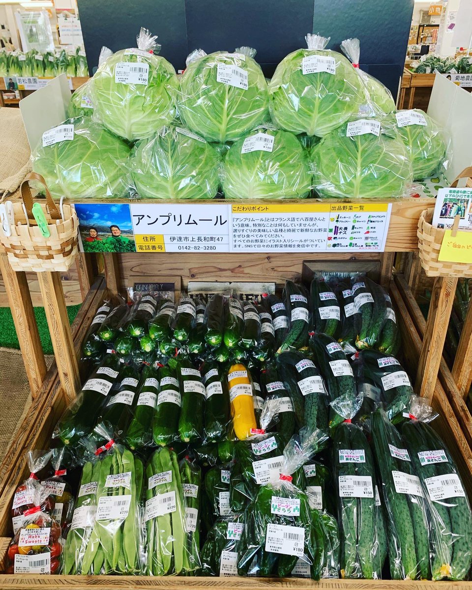 unprimeur's tweet photo. 2020/6/23
今日の道の駅のお野菜です
#きゅうり
#ピーマン
#サヤインゲン
#ミニトマト
#キャベツ
2台目に
#カリフラワー
でございます😊
赤丸以外を集めたミニトマト #MakeSweets
赤長
黄丸
黄長
橙丸
茶丸
など入ってます😃
ポップでキュート らしいです😅
#アンプリムール https://t.co/4Z7pTUDUik
