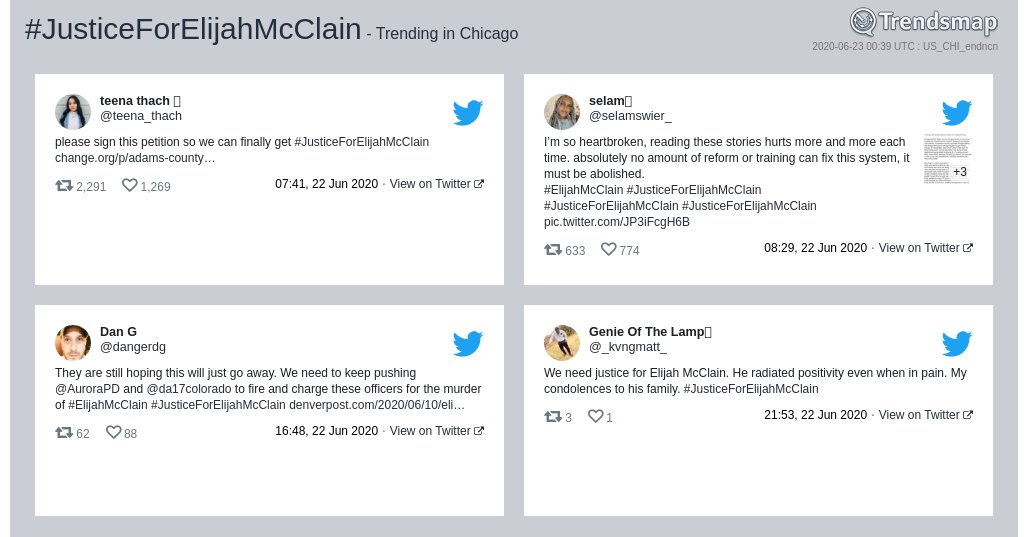 Trendsmap Chicago tweet media