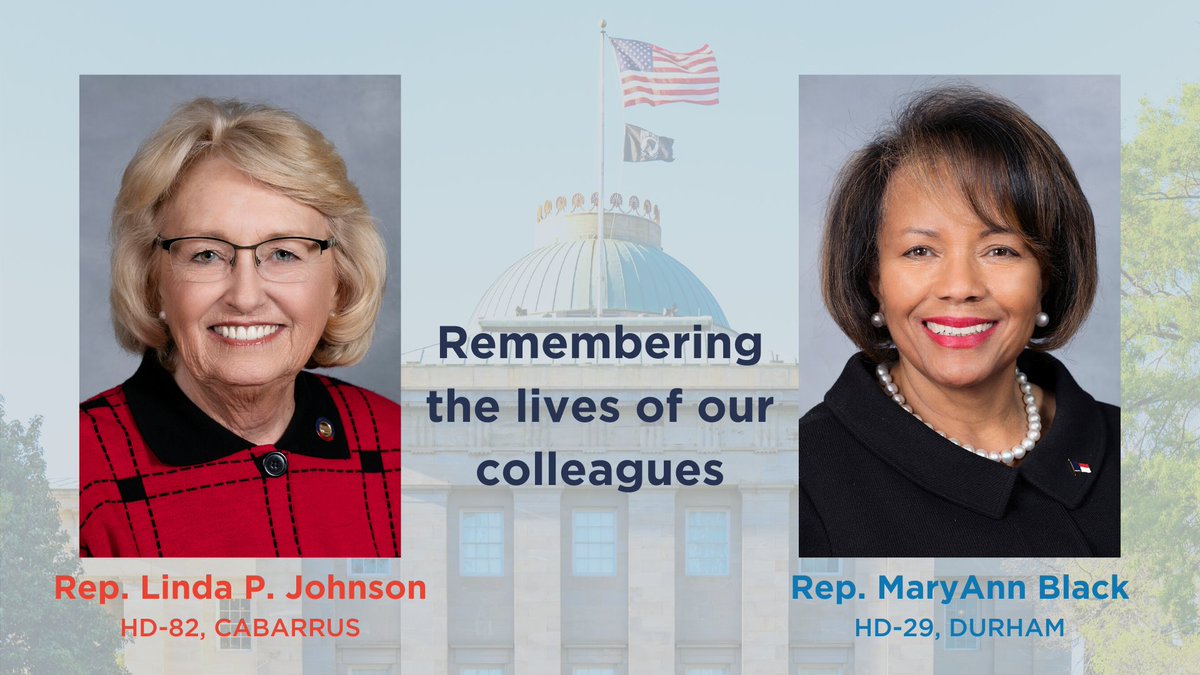 NCHouseDems's tweet photo. Tonight, we joined with @NCHouseGOP to pass two Joint House Resolutions celebrating the lives of two of our Late colleagues. Reps. Johnson &amp; Black will be forever remembered for their lives of service to the citizens of North Carolina. #ncga #ncpol https://t.co/SpATTK2wTK