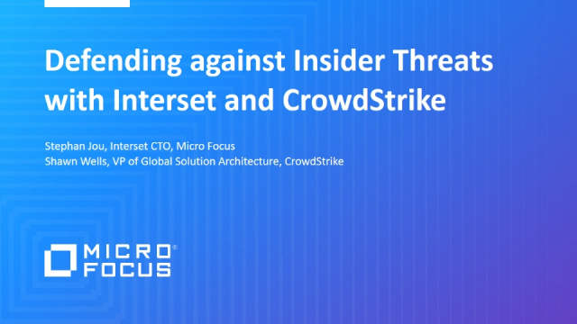 TRMBramble's tweet photo. How can you best detect, react to, and mitigate #InsiderThreats in your org? Join Interset CTO @eeksock and @CrowdStrike for @MicroFocusSec's #SecOps webinar on June 29 to get answers. Reg now: | #UEBA #MachineLearning https://t.co/3nKMCXPcLR #MyCompany https://t.co/sUrCFD82CG