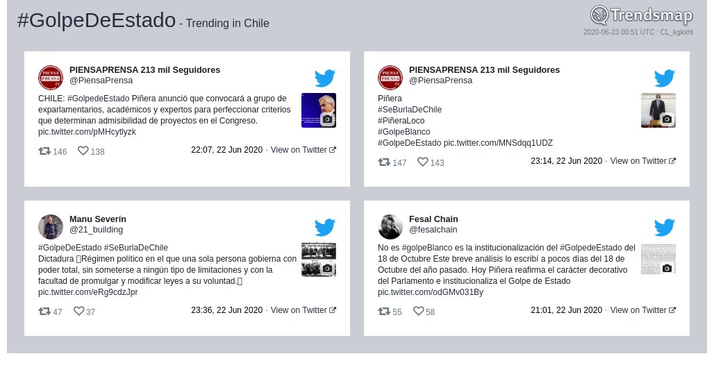 Trendsmap Chile tweet media