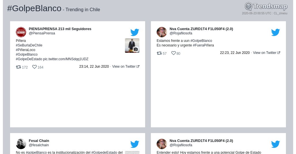 Trendsmap Chile tweet media