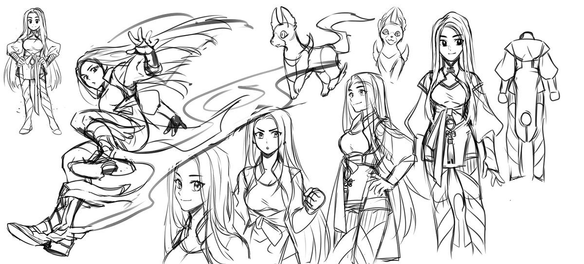 random oc doodles. some ocs new, some old. 