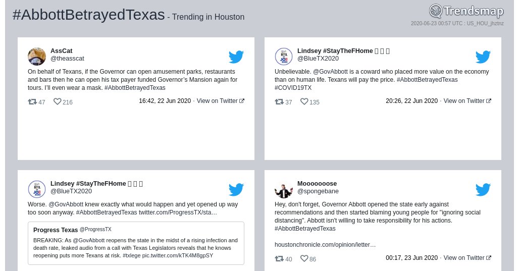 Trendsmap Houston tweet media