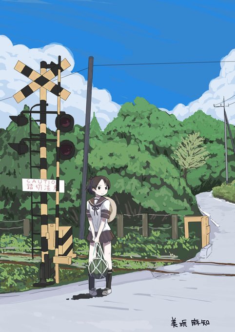 「school uniform utility pole」 illustration images(Latest)｜6pages
