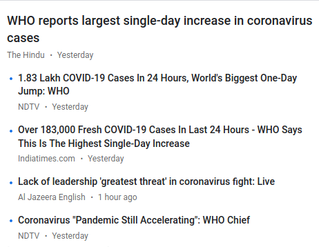 It is 92 days since the announcement of the India 'lock down'.An unchecked and utterly irresponsible media continues to broadcast fear. It has scare-mongered every single day.The true covid19 infection fatality rate is under 1% (deaths/infections).