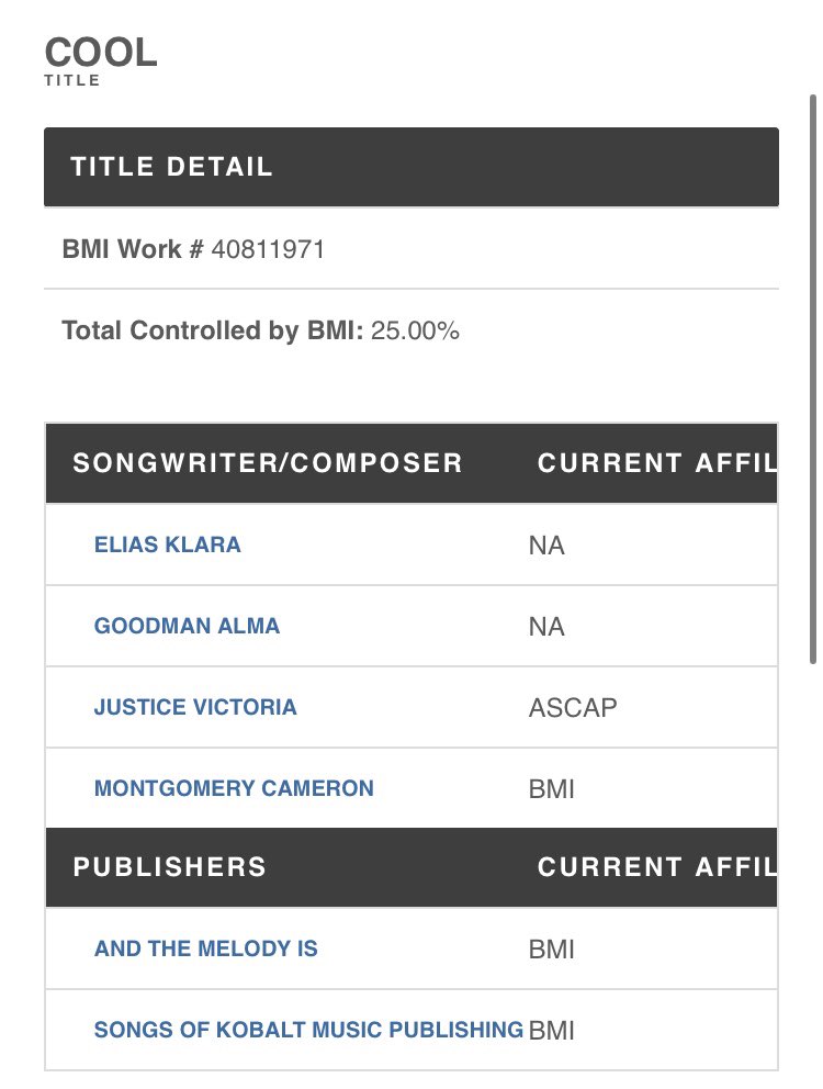 cameron montgomery | ig: cameronmontyproducer. he’s worked on songs by ciara, ne-yo, fifth harmony, maroon 5, and nicki minaj. two songs he’s written and produced with victoria, alma goodman, and klara elias have been registered on bmi titled “cool” and “happy without me.”