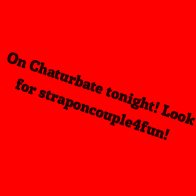 Look for straponcouple4fun! #chaturbate #live #camgirl #liveporn https://t.co/V94uBjzxWX<a href="/tag/chaturbate"class="tags">#chaturbate</a><a href="/tag/live"class="tags">#live</a><a href="/tag/camgirl"class="tags"><span>#camgirl</span></a><a href="/tag/liveporn"class="tags"><span>#liveporn</span></a>