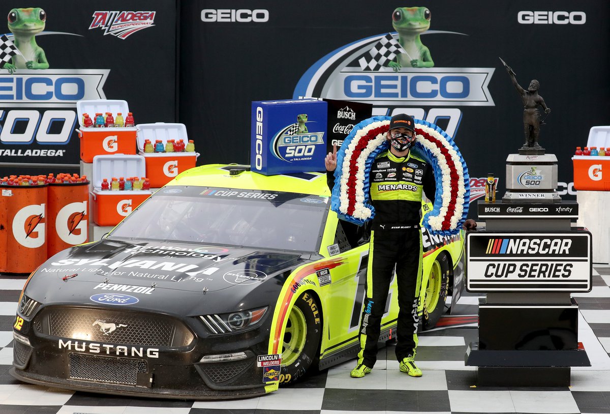 NEWS: <a href="/Blaney/">Ryan Blaney</a>'s No. 12 car clears post-race inspection at @TalladegaSuperS.

He is officially the winner of the #GEICO500.