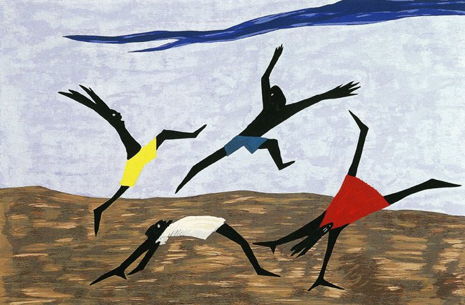 MzSOULcialite's tweet photo. Jacob Lawrence 🎨
a phenomenal BLACK artist, known for his expressive “Realism & Cubism” genre of art. He brought the black expr 2 life using blacks & browns place in proximity w/ vivid colors.
#BKstART ART•Luv•Her 🎨
Harriet Tubman Series Panel 4, 1940 https://t.co/oJNMHOQGjD
