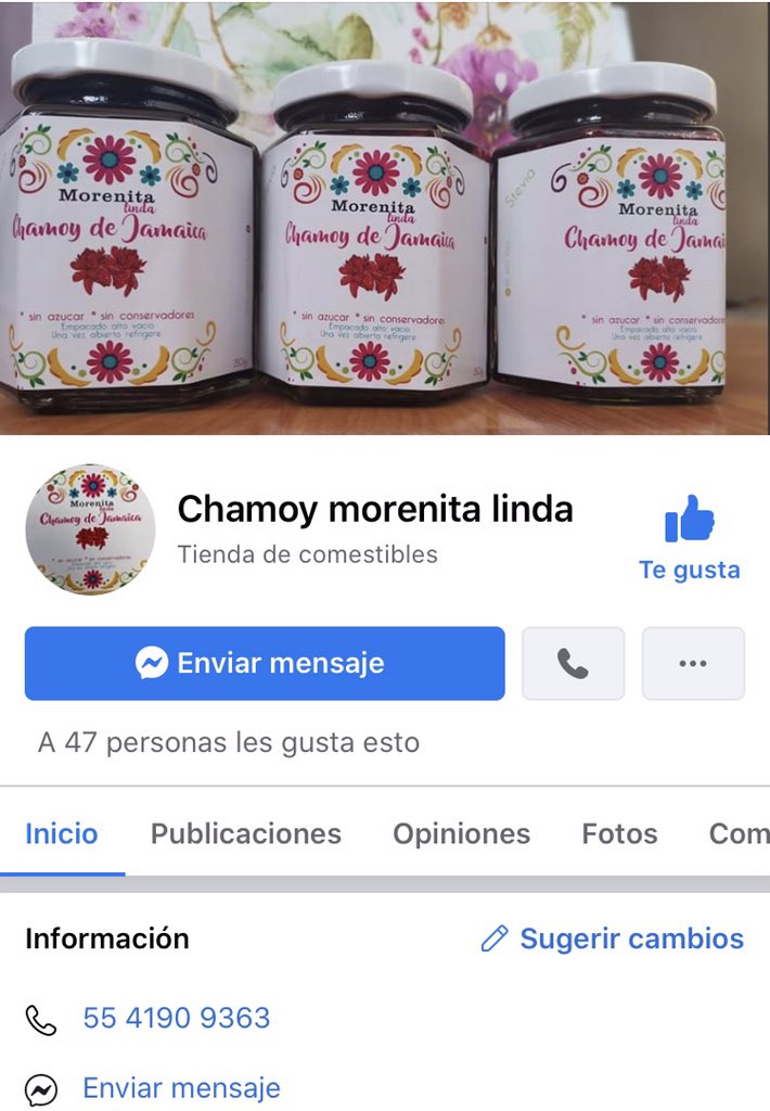 scarstairs24's tweet photo. ✨CDMX✨ Vanessa es una chica que se quedó sin trabajo por la cuarentena, y ahora anda vendiendo chamoy de jamaica sin azúcar, está muy rico. Ojalá podamos apoyar a lo local, entrega gratis en varias delegaciones. Les dejo aquí sus redes. https://t.co/N7QAd4RX10