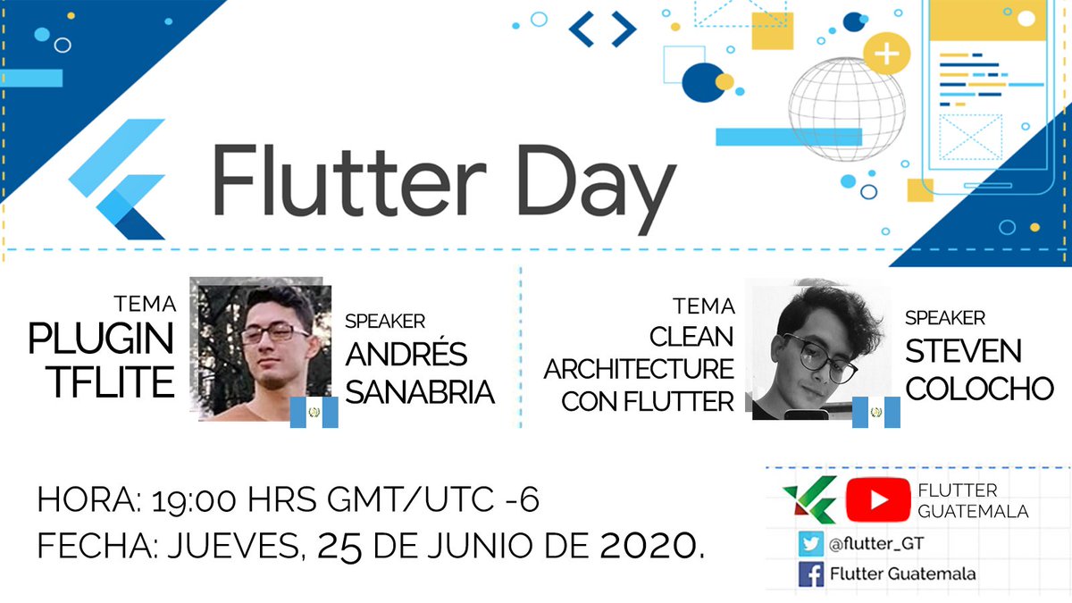 Flutter_gt's tweet image. Nos unimos al #FlutterDay y para celebrarlo les traemos dos excelentes charlas, los esperamos el jueves.
@FlutterDev @EsFlutter