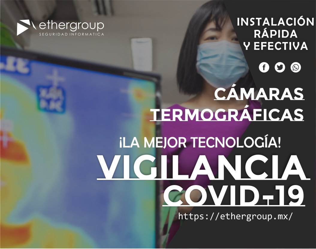ether_group's tweet photo. En ethergroup tenemos la mejor tecnologia para tu empresa,
con la solucion a medida para el control de acceso, mediante 
medicion termica.

Contactanos para mas informacion

#Infraestructura
#CCTV
#Ethergroup https://t.co/zu2wEcy5KH