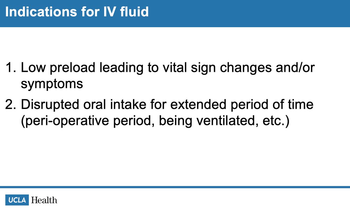 3/14 I broke down the answer two question one into two major buckets. This is the most important question because if a patient does not need IV fluids, do not give IV fluids.