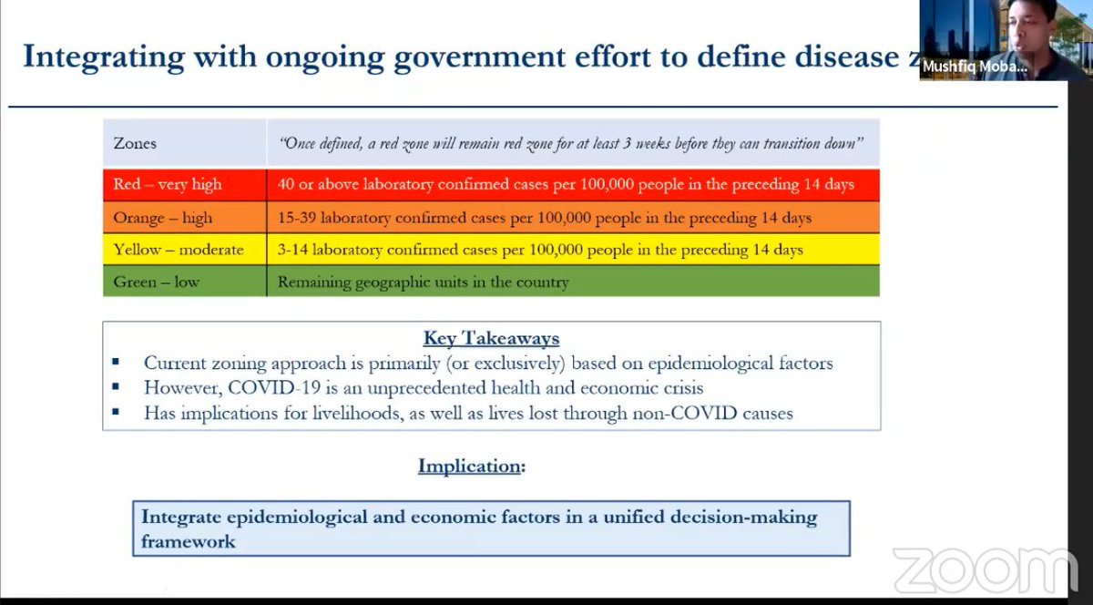 1/ Key Takeaways from Mushfiq's ( @mushfiq_econ) work in Bangladesh & Nepal - Integrate epidemiological AND economics factors in decision making on reopening the country, identify the high priority sectors (see matrix below) & high-risk infection areas before smartly reopening  https://twitter.com/MahaRehman1/status/1275100337381269504